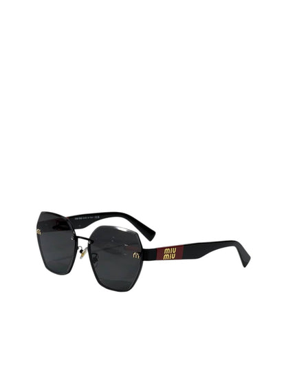 🕶️ Miu Miu Geometric Rimless Sunglasses – Bold Luxury & Contemporary Style ✨🖤