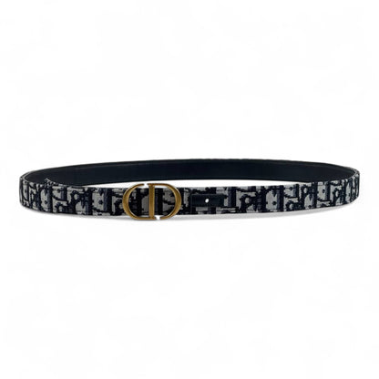 🖤✨ Dior Oblique Canvas Belt with Gold CD Buckle – 120cm 👑