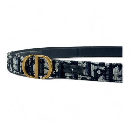 🖤✨ Dior Oblique Canvas Belt with Gold CD Buckle – 120cm 👑