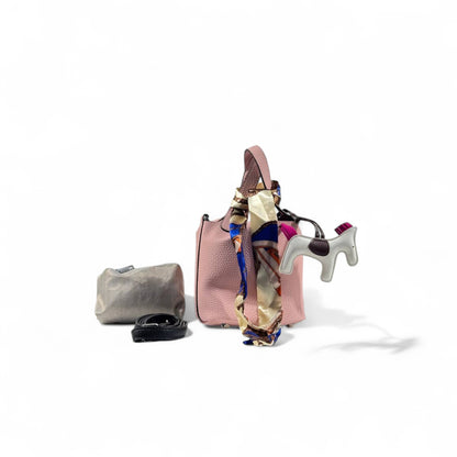 Hermès Picotin-Inspired Tote in Baby Pink with Full Set – Twilly, Rodeo Charm & Pouch