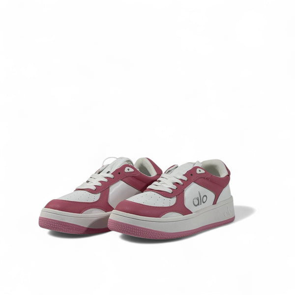 Alo Pink & White Sneakers – Sporty Chic Meets Everyday Comfort