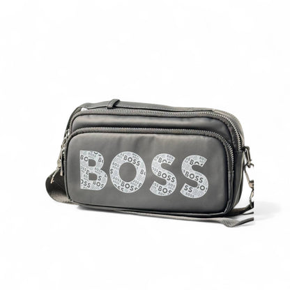 BOSS Graphic Logo Crossbody Bag 🖤 Bold & Compact Streetwear