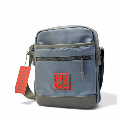 HUGO BOSS Two-Tone Crossbody Bag – Urban Steel Edition 💼🔥