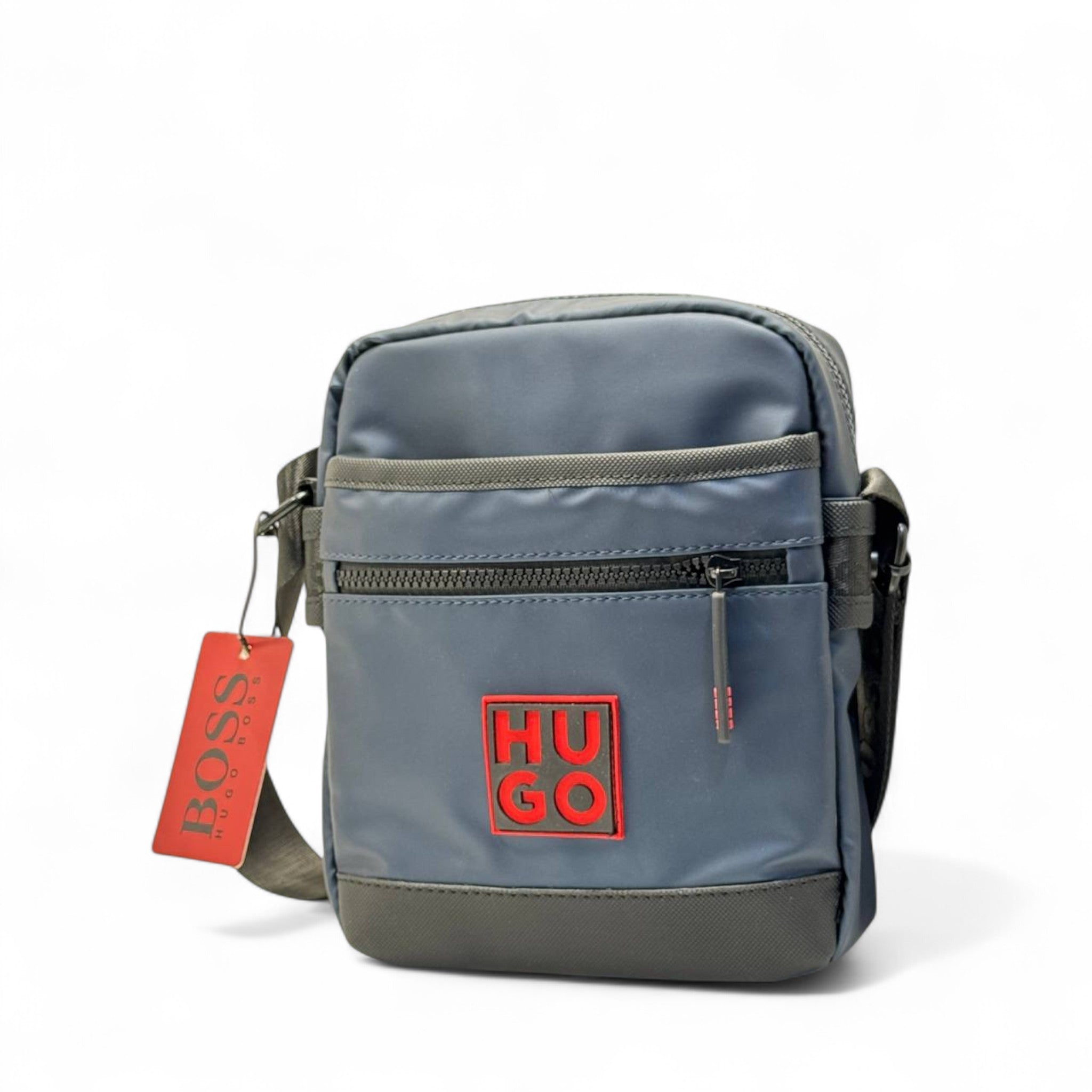HUGO BOSS Two-Tone Crossbody Bag – Urban Steel Edition 💼🔥