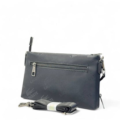 Lacoste Signature Black Clutch Crossbody – Sleek & Versatile 🐊🖤