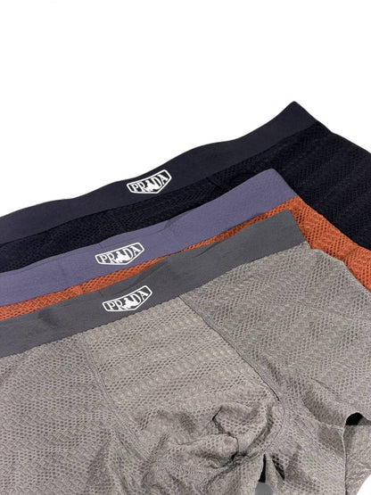 ✨Prada Inspired Breathable Men's Boxer Set – 3 Premium Pieces