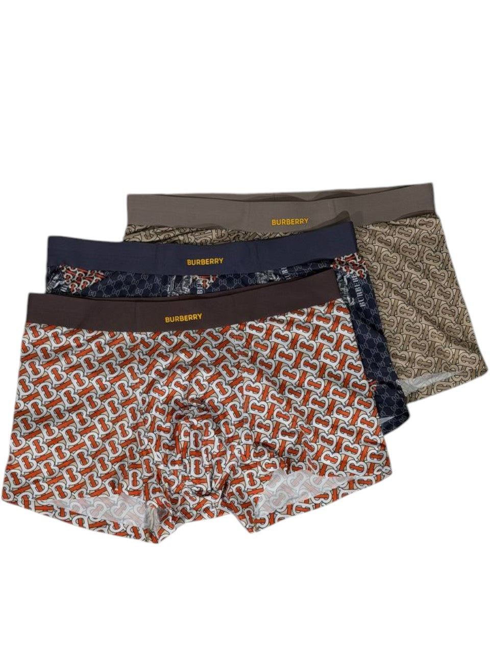 Burberry Inspired Premium Printed Men's Boxer Set – 3 Designer Pieces