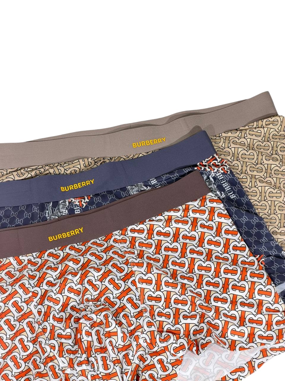 Burberry Inspired Premium Printed Men's Boxer Set – 3 Designer Pieces
