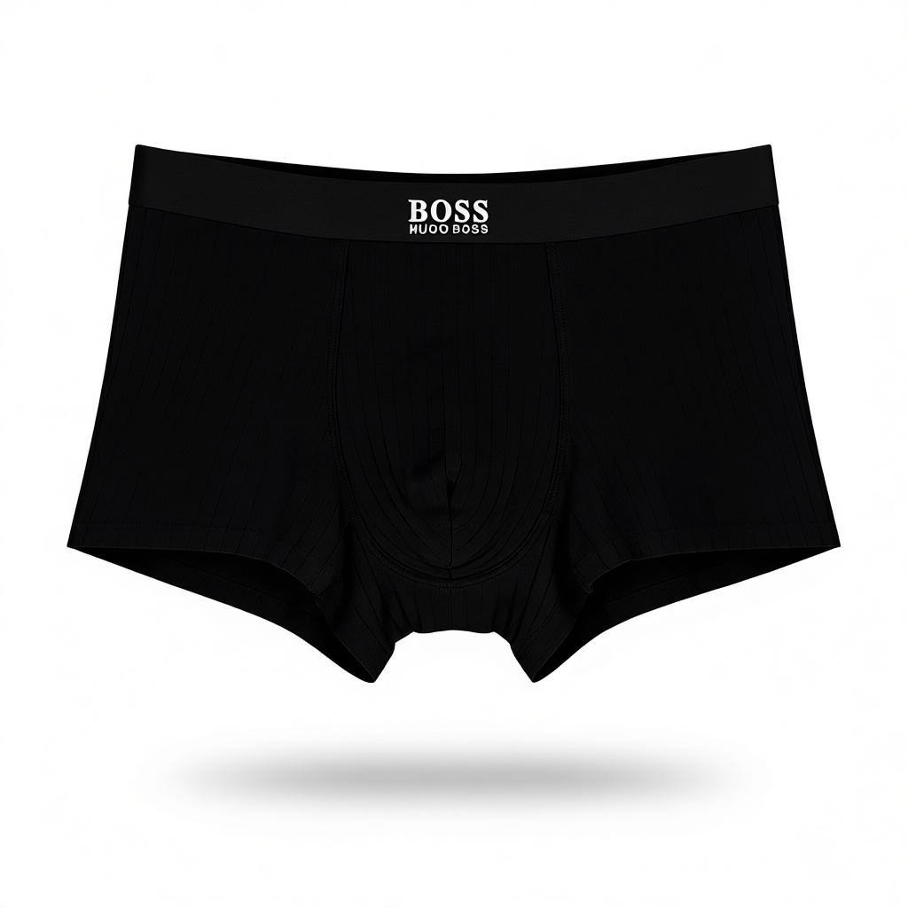 Boss Inspired Premium Black Men's Boxer Set – 3 Classic Pieces