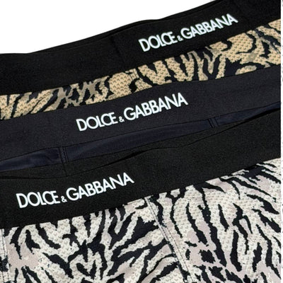 Dolce & Gabbana Inspired Animal Print Men's Boxer Set – 3 Luxury Pieces