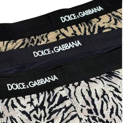 Dolce & Gabbana Inspired Animal Print Men's Boxer Set – 3 Luxury Pieces