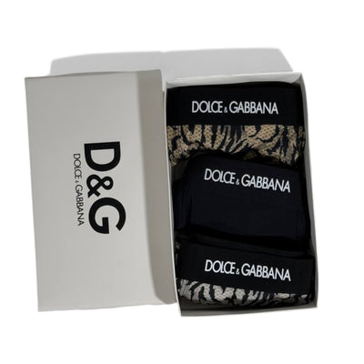 Dolce & Gabbana Inspired Animal Print Men's Boxer Set – 3 Luxury Pieces