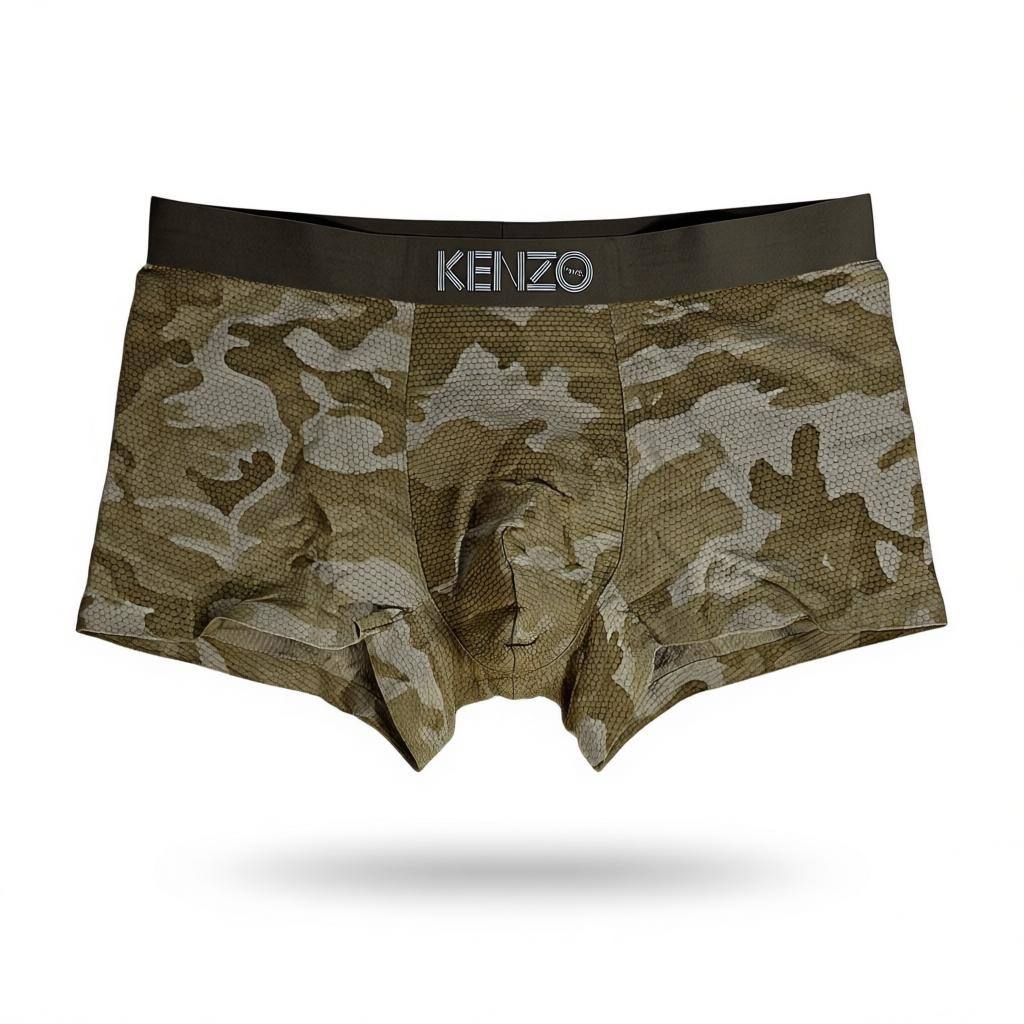 Kenzo Inspired Camo Men's Boxer Set – 3 Premium Pieces