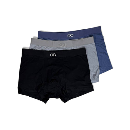 Ferragamo Inspired Premium Men's Boxer Set – 3 Classic Pieces