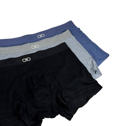 Ferragamo Inspired Premium Men's Boxer Set – 3 Classic Pieces