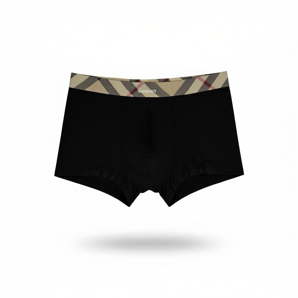 Burberry Inspired Check Waistband Men's Boxer Set – 3 Premium Pieces