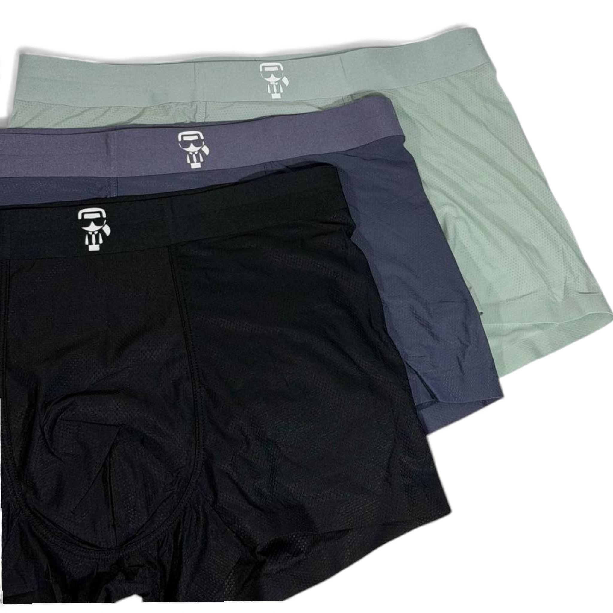Karl Inspired Icon Logo Men's Boxer Set – 3 Premium Pieces