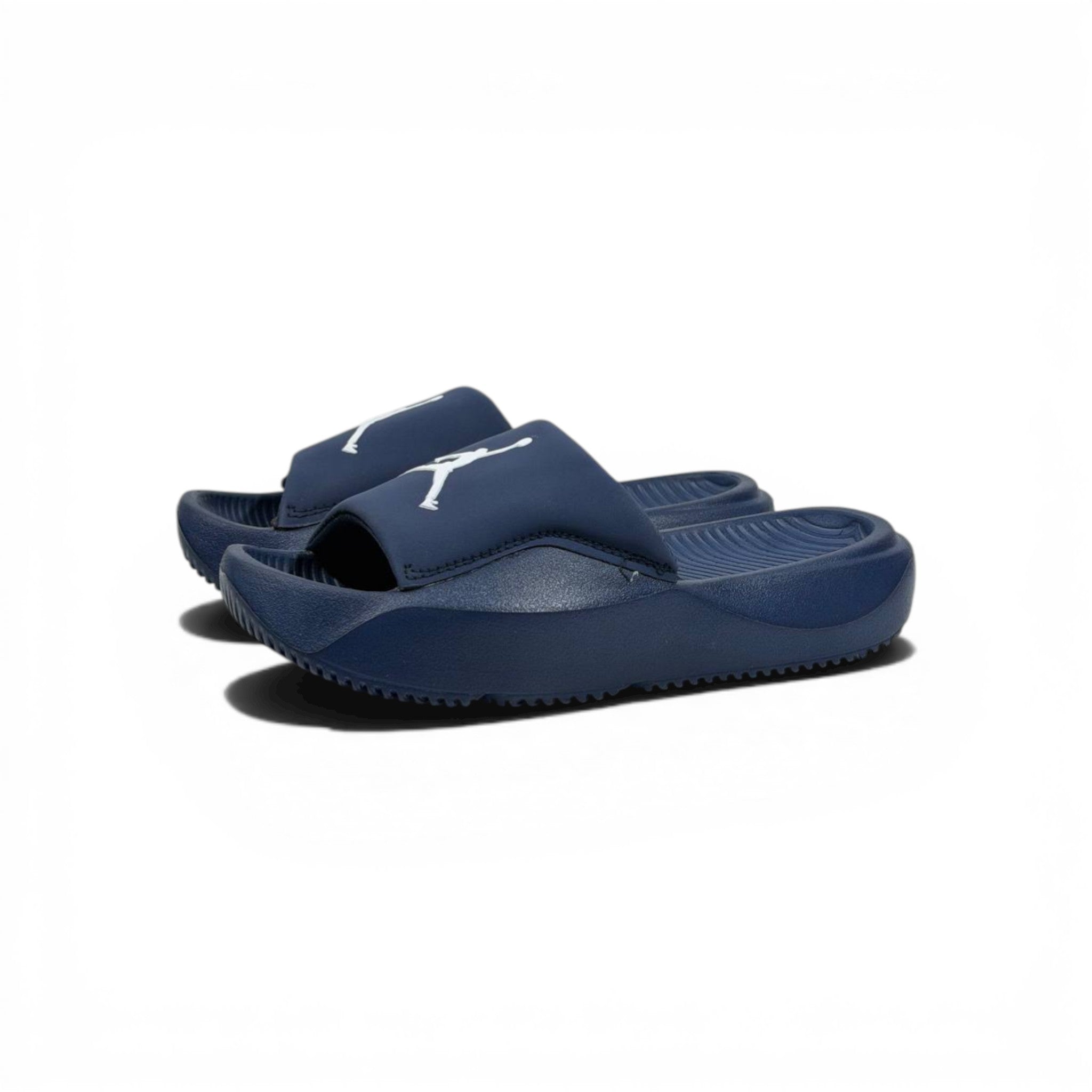 🏀 Air Jordan Comfort Slides – Navy Blue Everyday Luxury Slip-On