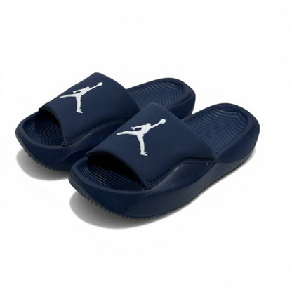 🏀 Air Jordan Comfort Slides – Navy Blue Everyday Luxury Slip-On