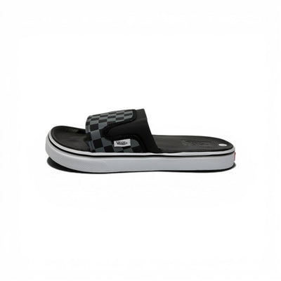 ⚫🩶 Vans Checkerboard Slides – Black & Grey Urban Edition
