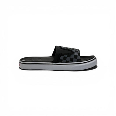 ⚫🩶 Vans Checkerboard Slides – Black & Grey Urban Edition
