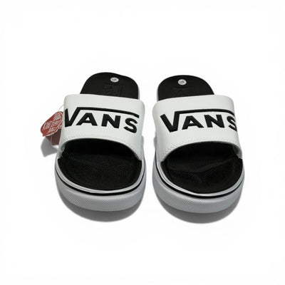 ⚪⚫ Vans Classic Slides – White & Black Essential Edition