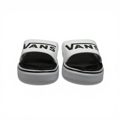 ⚪⚫ Vans Classic Slides – White & Black Essential Edition