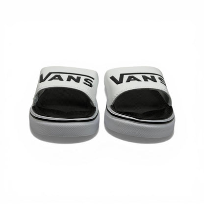 ⚪⚫ Vans Classic Slides – White & Black Essential Edition