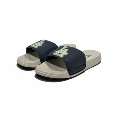 ⚾ LA Logo Slides – Navy & Beige Street Comfort Edition