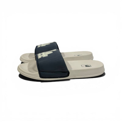 ⚾ LA Logo Slides – Navy & Beige Street Comfort Edition
