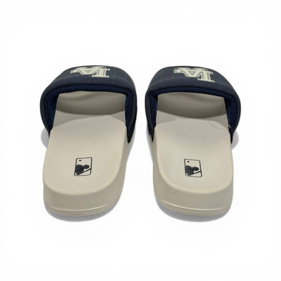 ⚾ LA Logo Slides – Navy & Beige Street Comfort Edition