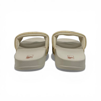 🤍⚾ LA Logo Slides – Beige Premium Comfort Edition