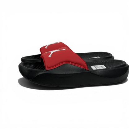🔴⚫ Air Jordan Red Slides – Bold Street Comfort Edition