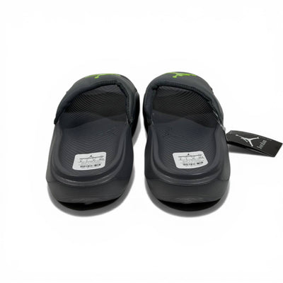 ⚫🟢 Air Jordan Neon Slides – Grey & Lime Sport Edition