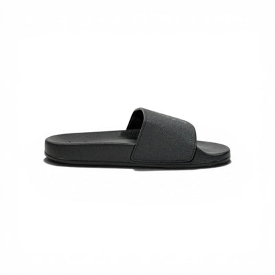 🖤✨ LV Inspired Slides – Black Luxury Minimal Edition