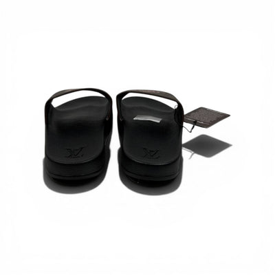 🤎🖤 Louis Vuitton Slides – Brown & Black Paris Edition