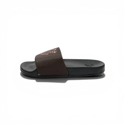 🤎🖤 Louis Vuitton Slides – Brown & Black Paris Edition