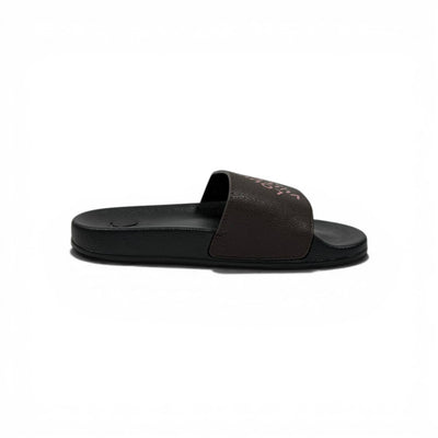 🤎🖤 Louis Vuitton Slides – Brown & Black Paris Edition