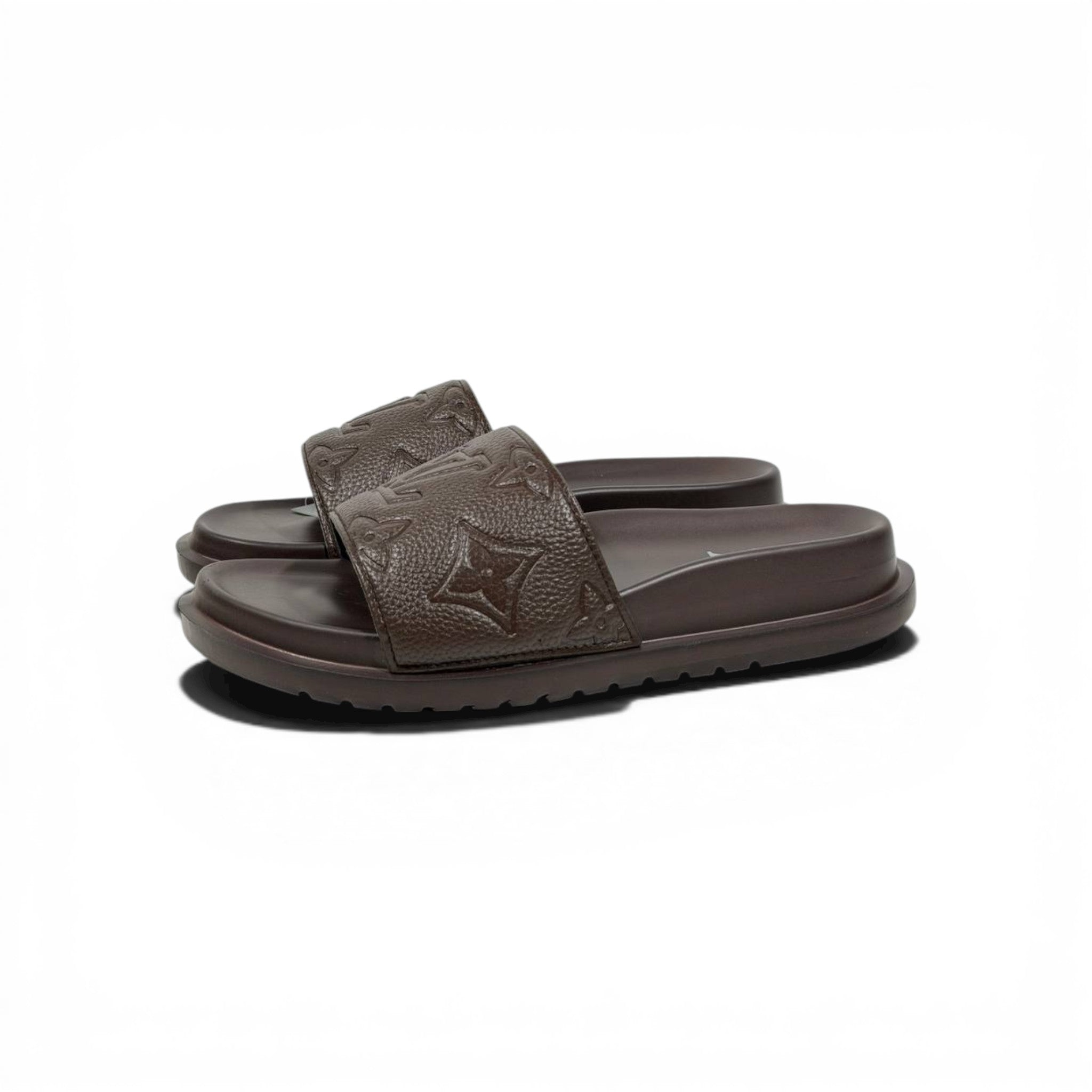 🤎✨ Louis Vuitton Monogram Slides – Premium Brown Edition