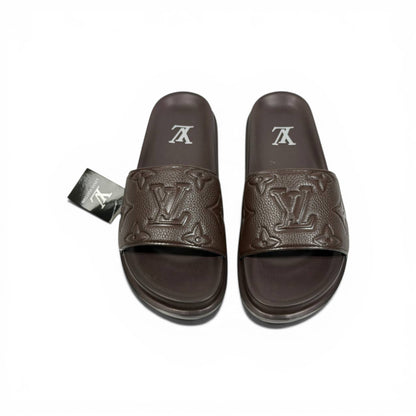 🤎✨ Louis Vuitton Monogram Slides – Premium Brown Edition