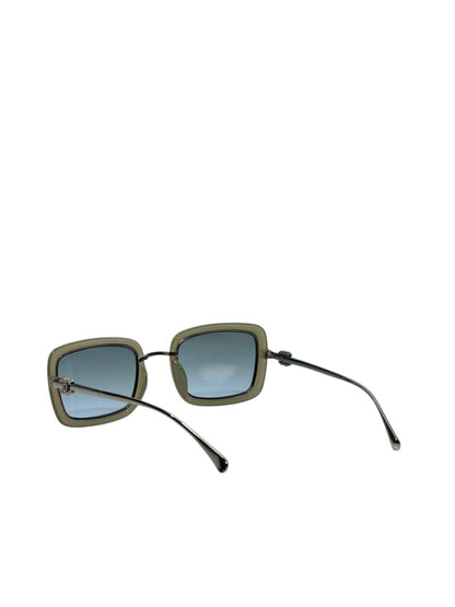 🕶️ Chanel Square Gradient Sunglasses – Modern Elegance & Iconic Luxury ✨💚💙