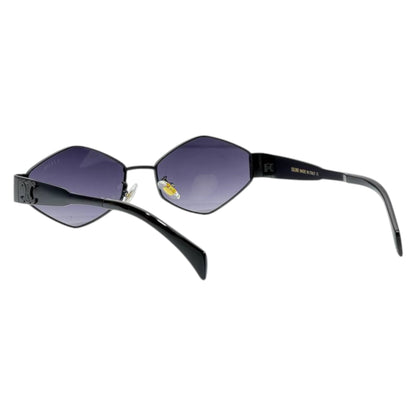 Celine Geometric Rimless Sunglasses – Matte Black Designer Eyewear 🖤✨