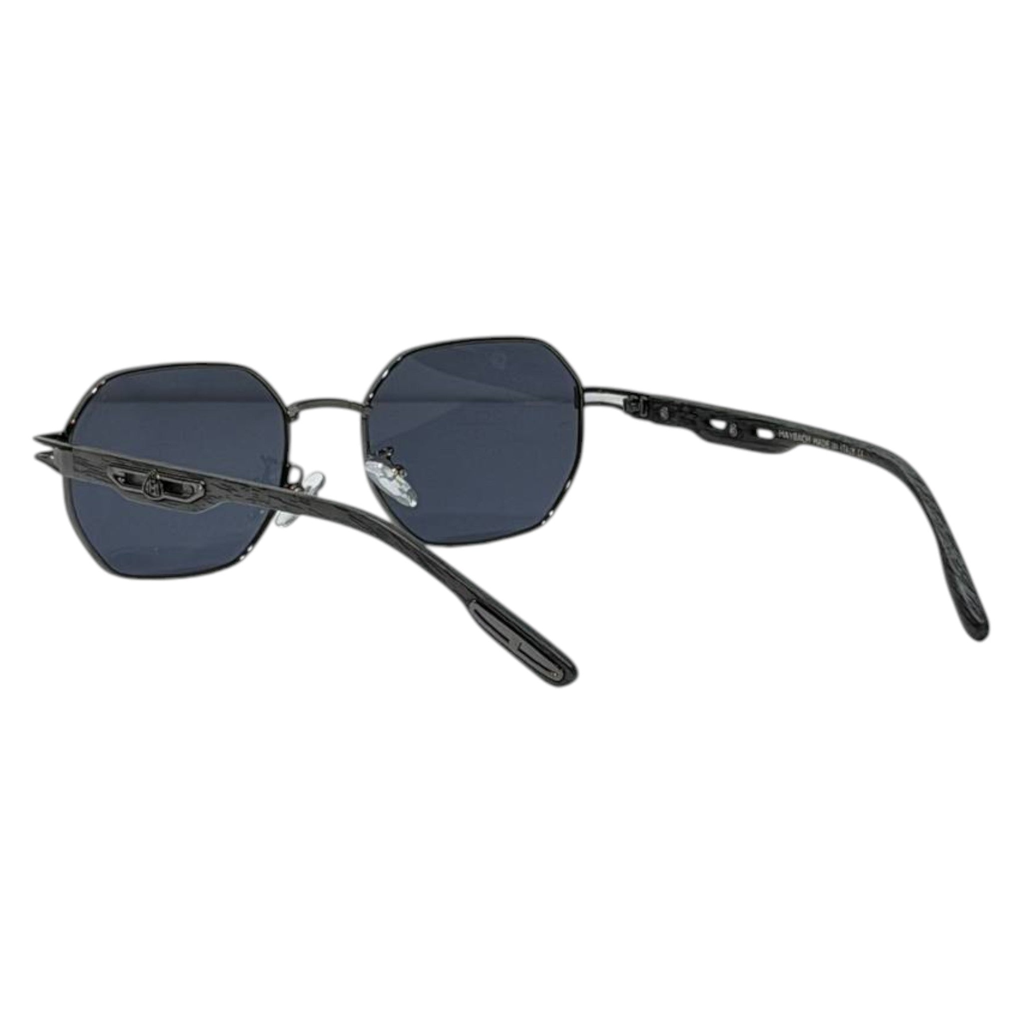 Maybach Luxury Matte Black Octagonal Sunglasses – Premium Polarized Style 🖤✨