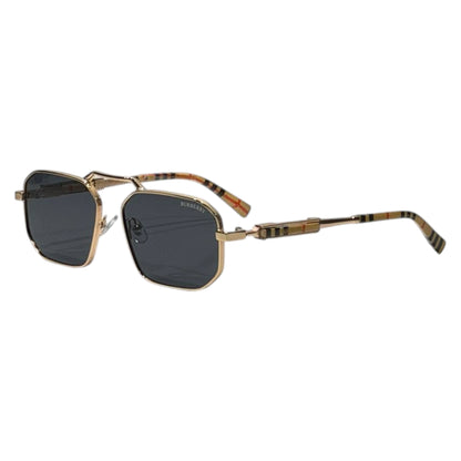 Burberry Luxury Gold Square Sunglasses – Premium Metal Frame UV400 🕶️✨
