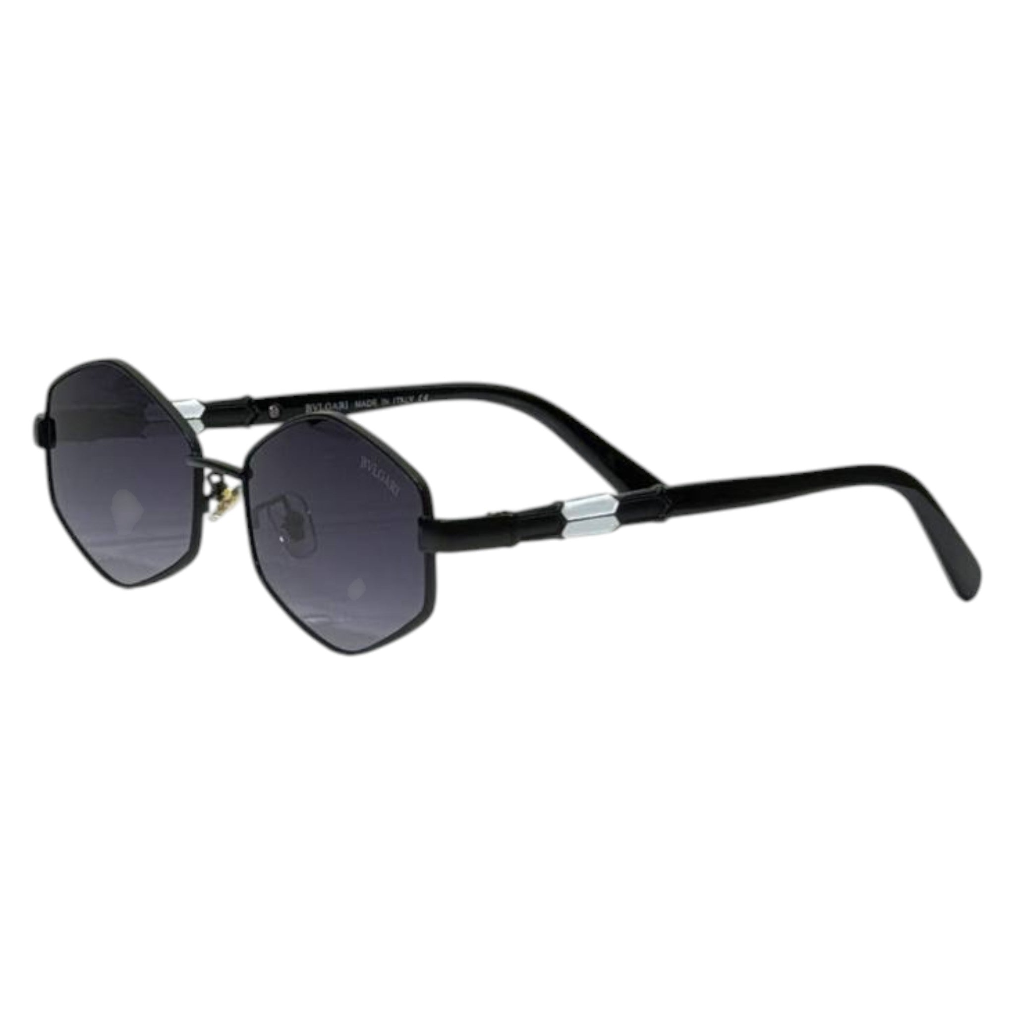 ✨ Catchy Title: Bvlgari Luxury Rimless Octagonal Sunglasses – Premium Black Designer UV400 🖤✨