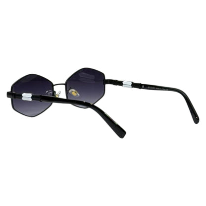 ✨ Catchy Title: Bvlgari Luxury Rimless Octagonal Sunglasses – Premium Black Designer UV400 🖤✨
