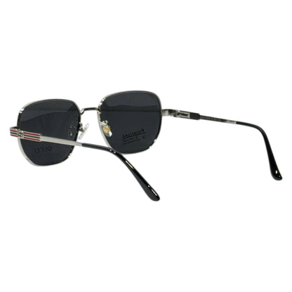 Gucci Luxury Polarized Geometric Sunglasses – Premium Gunmetal UV4