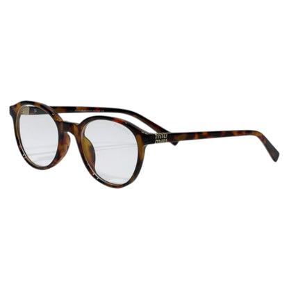 Miu Miu Round Optical Eyeglasses – Premium Tortoise Brown Acetate Frame 👓🤎