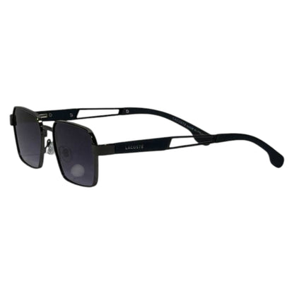 ✨ Catchy Title: Lacoste Modern Rectangular Sunglasses – Matte Black Metal Frame 🐊🕶️