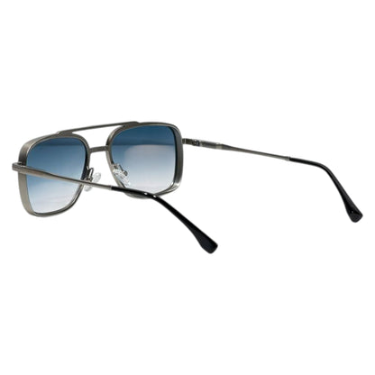 Tom Ford Square Aviator Sunglasses – Gunmetal Frame with Blue Gradient Lenses ✨🕶️